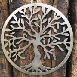steel Tree Of Life Wall Art - Rustic Home Decor - thumbnail 2