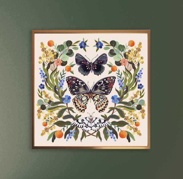 Pollinators Art Print - Botanical Illustration Wall By Christine De Carvalho - image 1