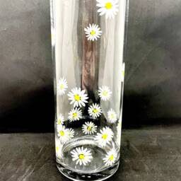 Hand Painted Daisy Vase April Birth Flower Gift - thumbnail 3