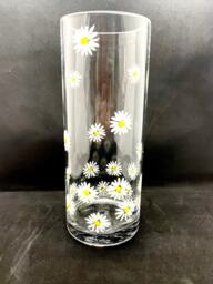 Hand Painted Daisy Vase April Birth Flower Gift - thumbnail 1