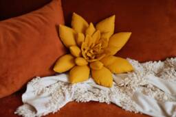 Marigold Succulent Pillow Boho Nursery & Home Decor - thumbnail 1