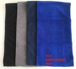 Personalised Golfer Microfibre Towel - Choose Size 110cm X30cm 30cm X50cm 70cm X 140cm