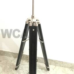 Handmade Wooden Lamp Tripod Nautical Adjustable Stand - thumbnail 4