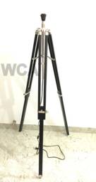 Handmade Wooden Lamp Tripod Nautical Adjustable Stand - thumbnail 1