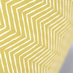 Yellow Geometric Lampshade With Gold Silver Or White Lining in 20cm To 50cm Diameter, Funky Zig Zag Chevron Pattern For Ceiling Lampbase - thumbnail 3