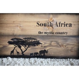 "Wooden Crate, Freight Chest, Table, Coffee Table ""South Africa" - thumbnail 2