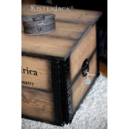 "Wooden Crate, Freight Chest, Table, Coffee Table ""South Africa" - thumbnail 3