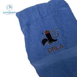 Born To Ride Horse Rider Towel - Personalised Face Cloth/Hand Bath Riding