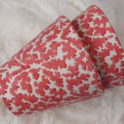 Paprika Bagatelle Linwood Fabric Candle Clip Lampshade - thumbnail 3