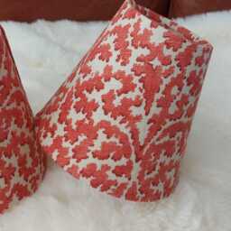 Paprika Bagatelle Linwood Fabric Candle Clip Lampshade - thumbnail 2
