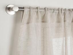 "Linen Curtain-Sheer Curtain-Linen Panel With Rod Pocket "