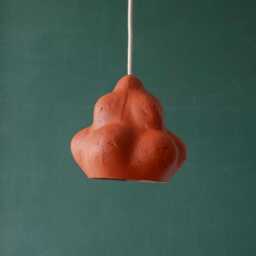 Paper Mache Pendant Lamp, Night Light Lamp For Kids Sensi Mini Red - thumbnail 4