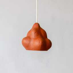 Paper Mache Pendant Lamp, Night Light Lamp For Kids Sensi Mini Red - thumbnail 2