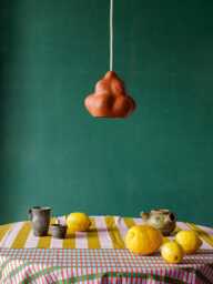 Paper Mache Pendant Lamp, Night Light Lamp For Kids Sensi Mini Red - thumbnail 1