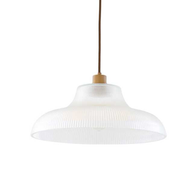 Mono Vintage Railway Glass Pendant Light 15.75 - image 1