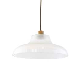 Mono Vintage Railway Glass Pendant Light 15.75 - thumbnail 1