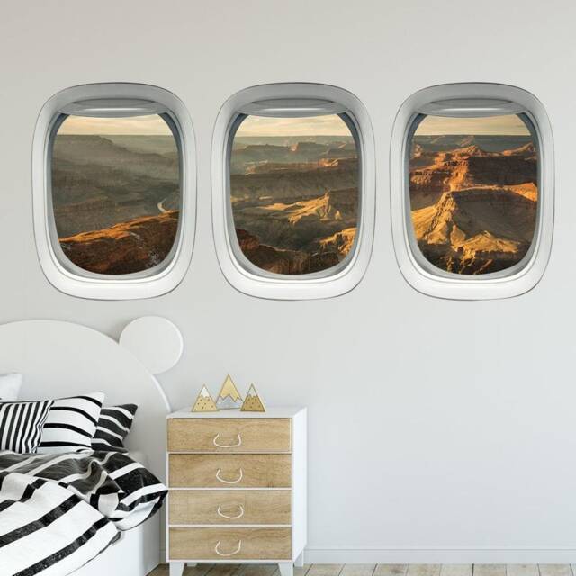 The Grand Canyon Wall Decal Airplane Window Porthole Aviation Decor Vwaq-Ppw9 - image 1