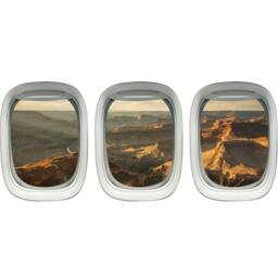 The Grand Canyon Wall Decal Airplane Window Porthole Aviation Decor Vwaq-Ppw9 - thumbnail 2