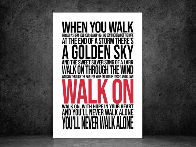 Ynwa - Black & Red - Liverpool Football Wall Print Home Decor Gift Bespoke Poster A5 A4 A3 Framed - image 1