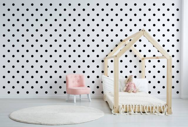 Mini Polka Dot Spots Wall Sticker Decal Matt Kids Bedroom Living Room Vinyl Various Sizes & Colours - image 1