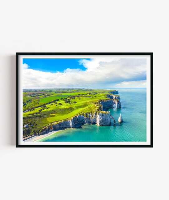 ??tretat Cliffs Print, Normandy Photography Wall Art, French Coastal Decor - image 1
