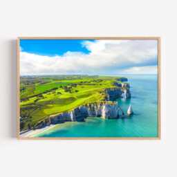 ??tretat Cliffs Print, Normandy Photography Wall Art, French Coastal Decor - thumbnail 2