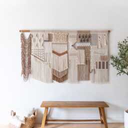 Macrame Wall Hanging, Tapestry Art, Large Decor, Woven Tapestry, Boho Bohemian Fiber Decor - thumbnail 1