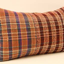 12x20 Turkish Kilim Lumbar Pillow Boho Pillow Bohemian Cushion Navajo Rugturkish Cover Armchair Case 4Oef-35 - thumbnail 2