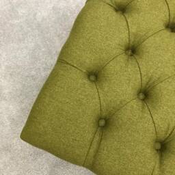 Alex Handmade Footstool Coffee Table Pouffe Bench Chesterfield Luxury Dumfries Wool Or Velvet - thumbnail 2