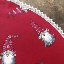 Christmas Tree Skirt Decor Holiday Scandinavian Gift Ornament Gnome Nisse Swedish Nordic - thumbnail 2
