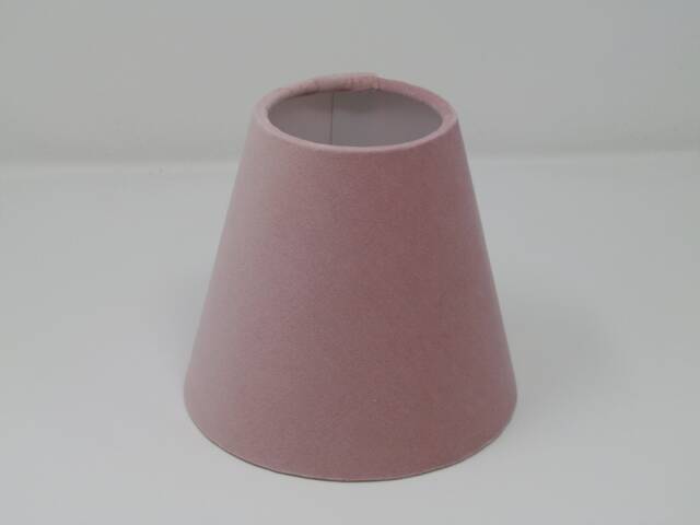 Blush Pink Velvet Small Candle Clip Wall Tapered Lampshade - image 1