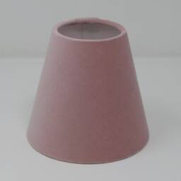 Blush Pink Velvet Small Candle Clip Wall Tapered Lampshade - thumbnail 2