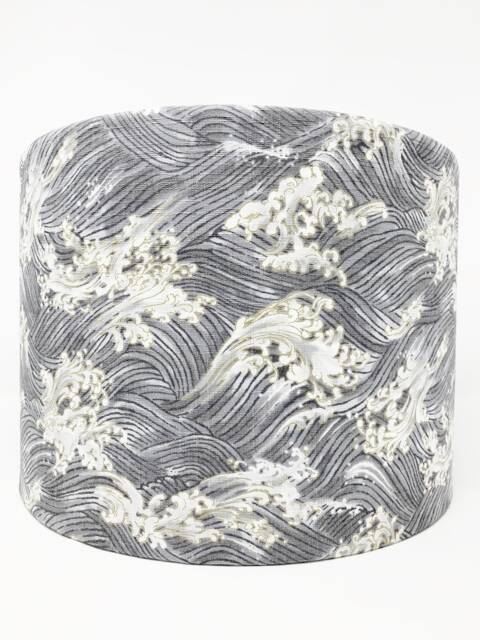 Japanese Waves Lampshade Hokusai Sea Grey Cotton Shade - image 1