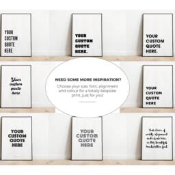 Custom Print, Quote, Text Wall Art, Personalised Quote Poster, Gallery Wall, Typography A3 A4 A5, Gift - thumbnail 3