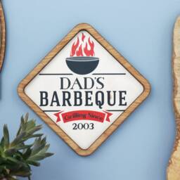 Personalised Bbq Sign Plaque - Father's Day Gift For Dad Barbeque Summer Vibes Rustic Man Cave - thumbnail 2