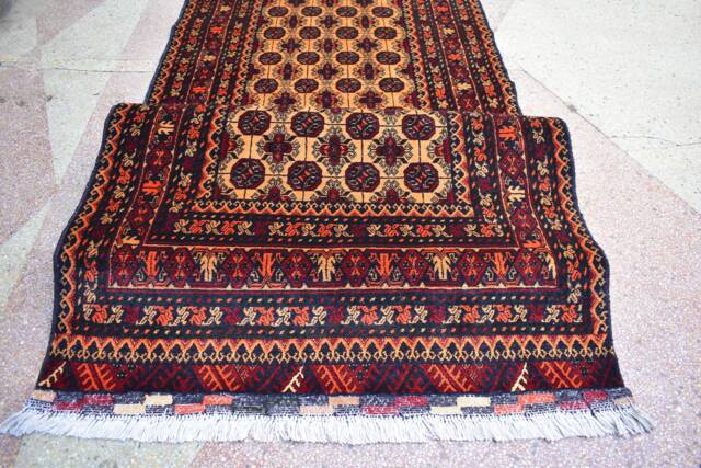 2??9 Hallway Rug, Afghan Handwoven Wool Carpet. Boho Home Decor - image 1