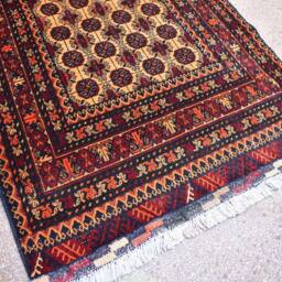 2??9 Hallway Rug, Afghan Handwoven Wool Carpet. Boho Home Decor - thumbnail 4