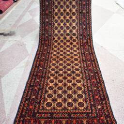 2??9 Hallway Rug, Afghan Handwoven Wool Carpet. Boho Home Decor - thumbnail 3