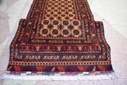 2??9 Hallway Rug, Afghan Handwoven Wool Carpet. Boho Home Decor - thumbnail 1