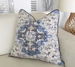 Bluebell Sabra Cushion Cover Ethnic Turkish Boho Pillow - thumbnail 1