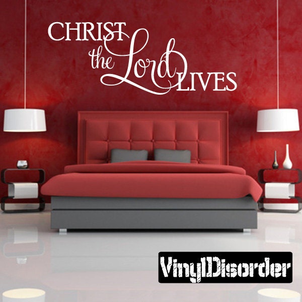 Christ The Lord Lives - Vinyl Wall Decal Quotes Sticker Hd077Et - image 1