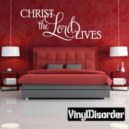 Christ The Lord Lives - Vinyl Wall Decal Quotes Sticker Hd077Et - thumbnail 1