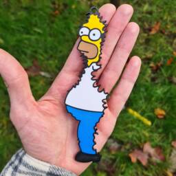 Homer Simpson Hanging Christmas Tree Decoration - The Simpsons Bush Meme Bauble High Quality Large 3D Print - thumbnail 2