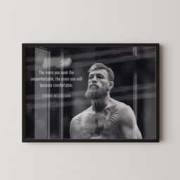 Conor Mcgregor Quote Art Motivational Canvas Print, Poster, Framed