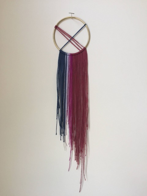 Small Mixed Fiber Modern Wall Hanging - Chrissy Seaver - image 1