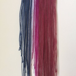 Small Mixed Fiber Modern Wall Hanging - Chrissy Seaver - thumbnail 2