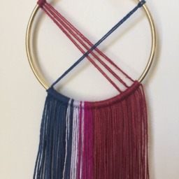 Small Mixed Fiber Modern Wall Hanging - Chrissy Seaver - thumbnail 3
