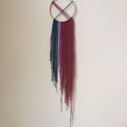 Small Mixed Fiber Modern Wall Hanging - Chrissy Seaver - thumbnail 4