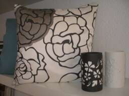 Cushion Cotton Silk 30 X 50 cm, Cushion Cover Gray, Cover, With Lace, Cushion