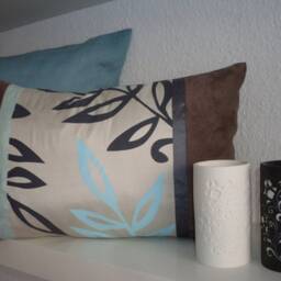 Cushion Cotton Silk 30 X 50 cm, Cushion Cover Gray, Cover, With Lace, Cushion - thumbnail 3